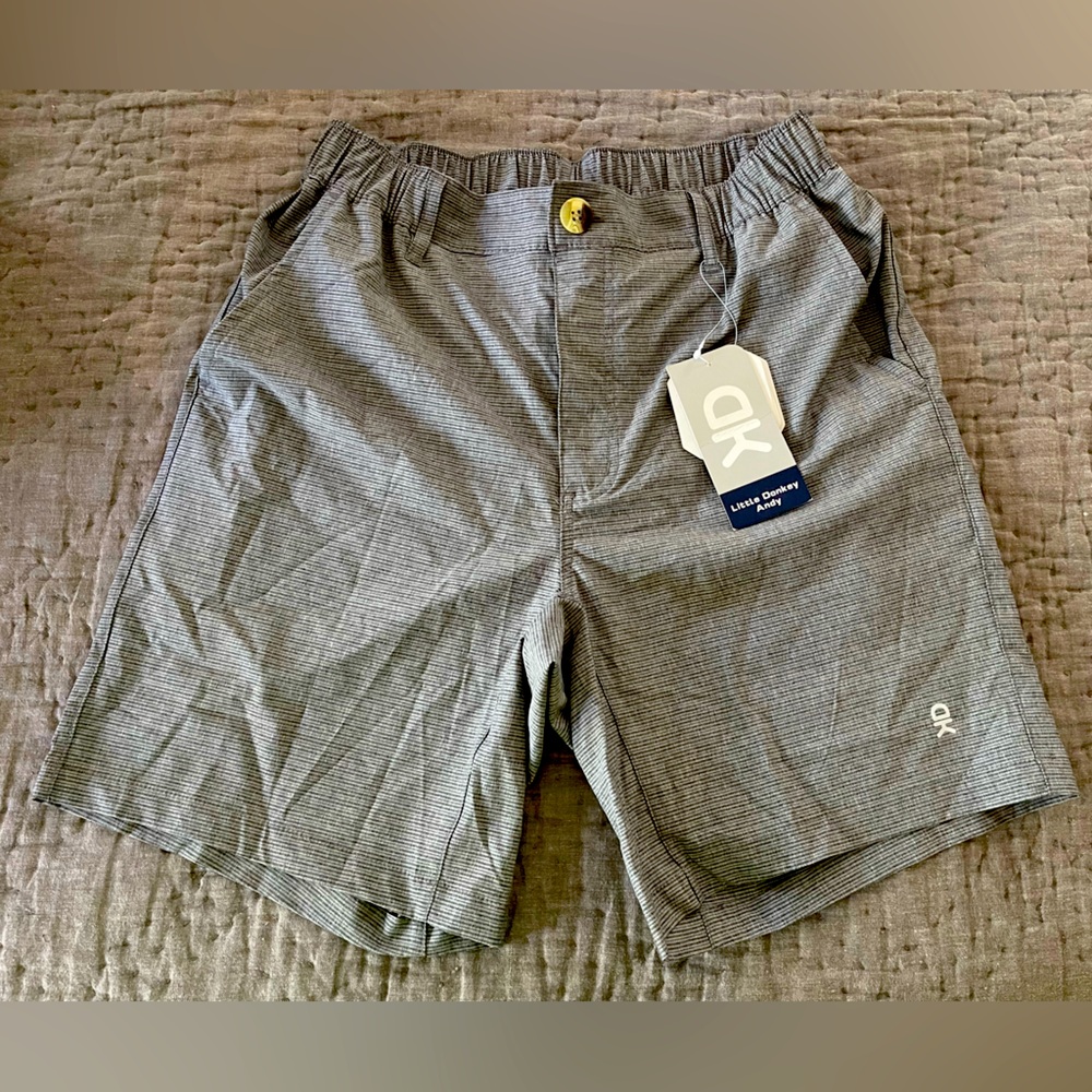 NWT Little Donkey Andy Gray Men's Shorts UV Protection Water Wind Proof sz Small